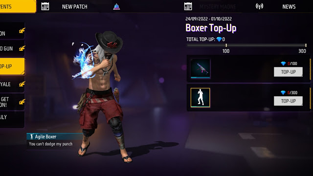 Boxer Top Up - Garena Free Fire New Top Up