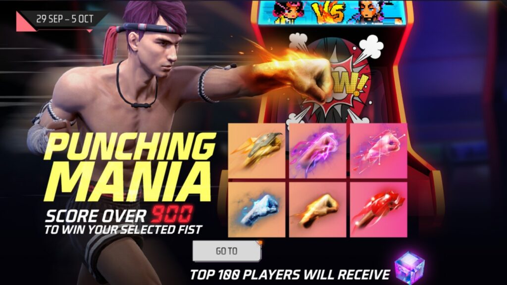 Free Fire Punching Mania Event 