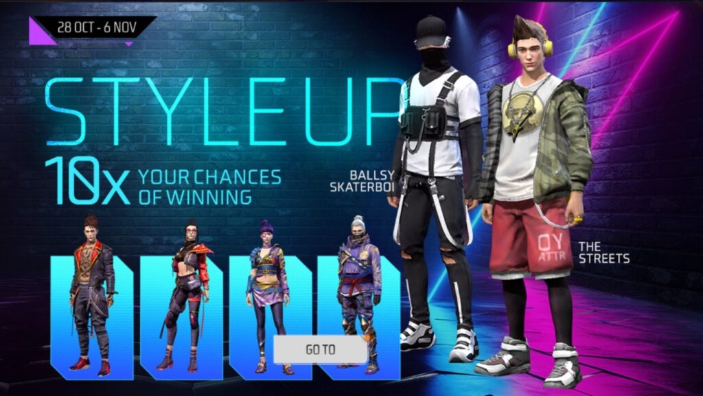 Free Fire Max Style Up Event