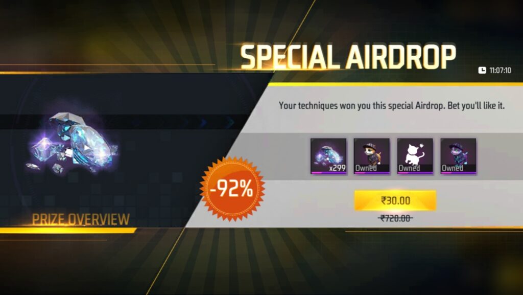 Special airdrop free fire