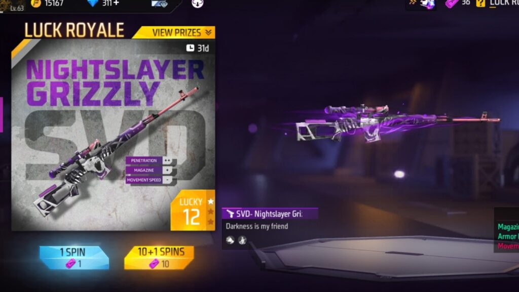 SVD Nightslayer Grizzly Gun Skin