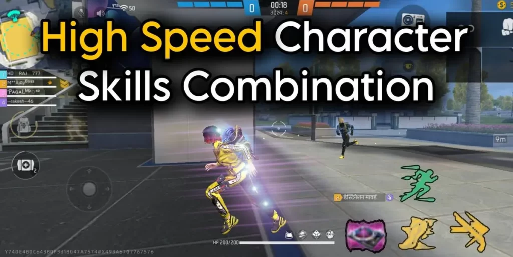 high speed character skills combination
