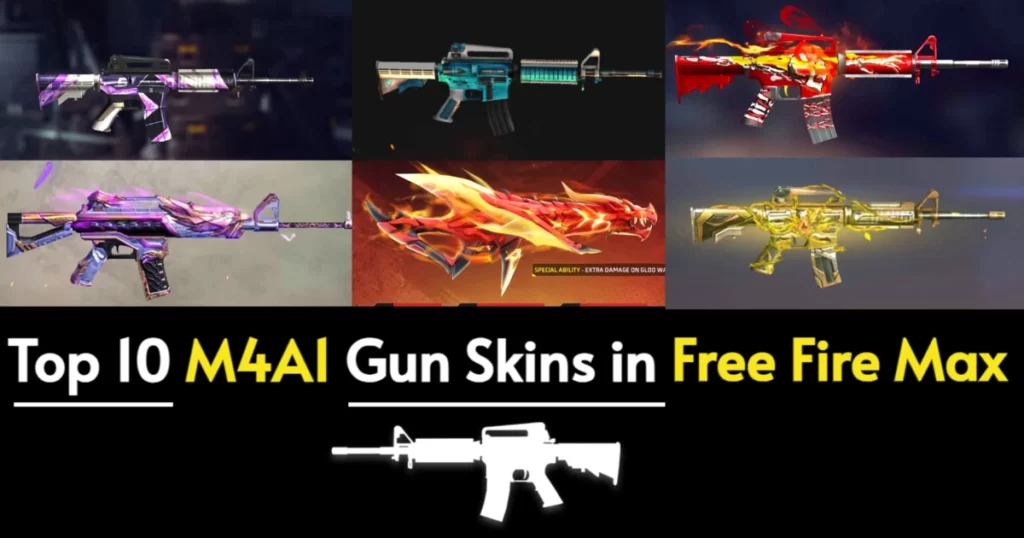 Top 10 M4A1 Gun Skins in Free Fire Max