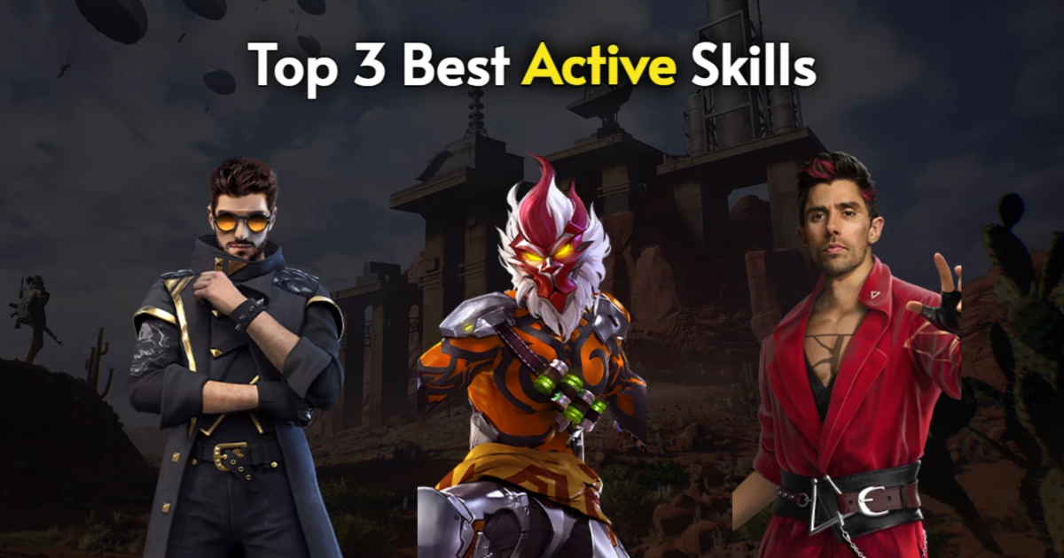 free fire top 3 active skills