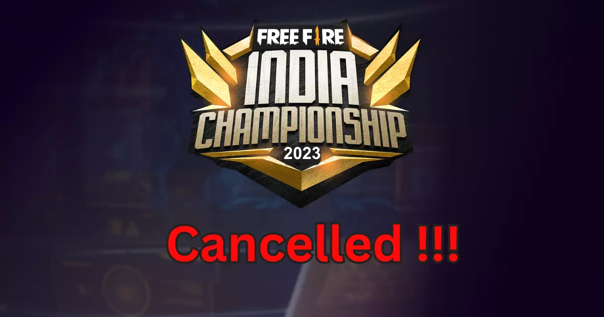 Free Fire Indian Championship Cancel