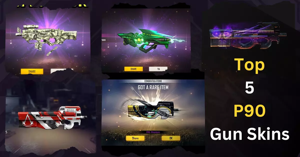 Top 5 P90 Gun Skin In Free Fire Max